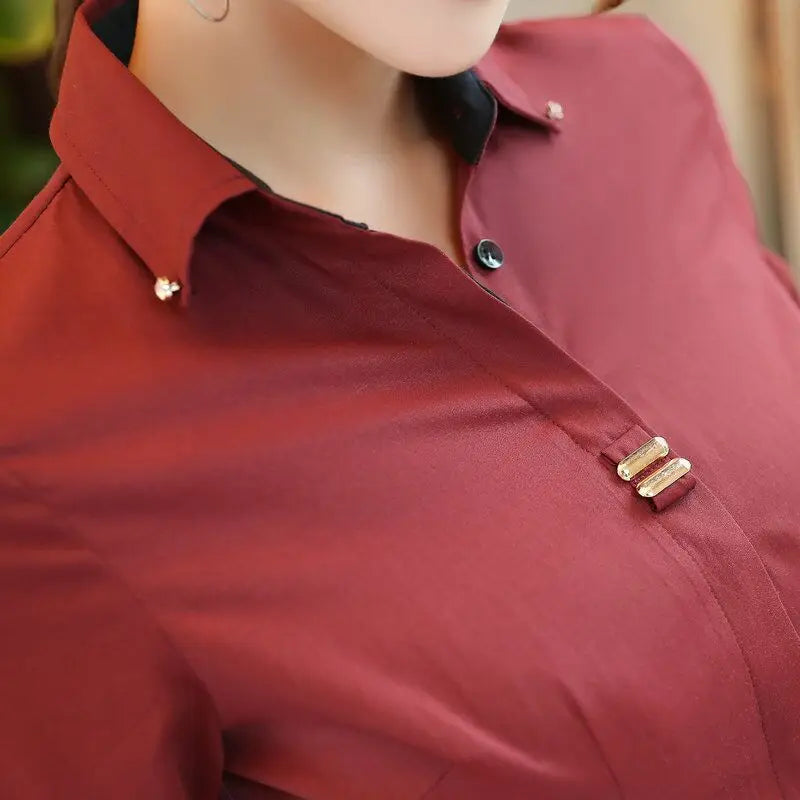 Chemise à manches longues pour femme