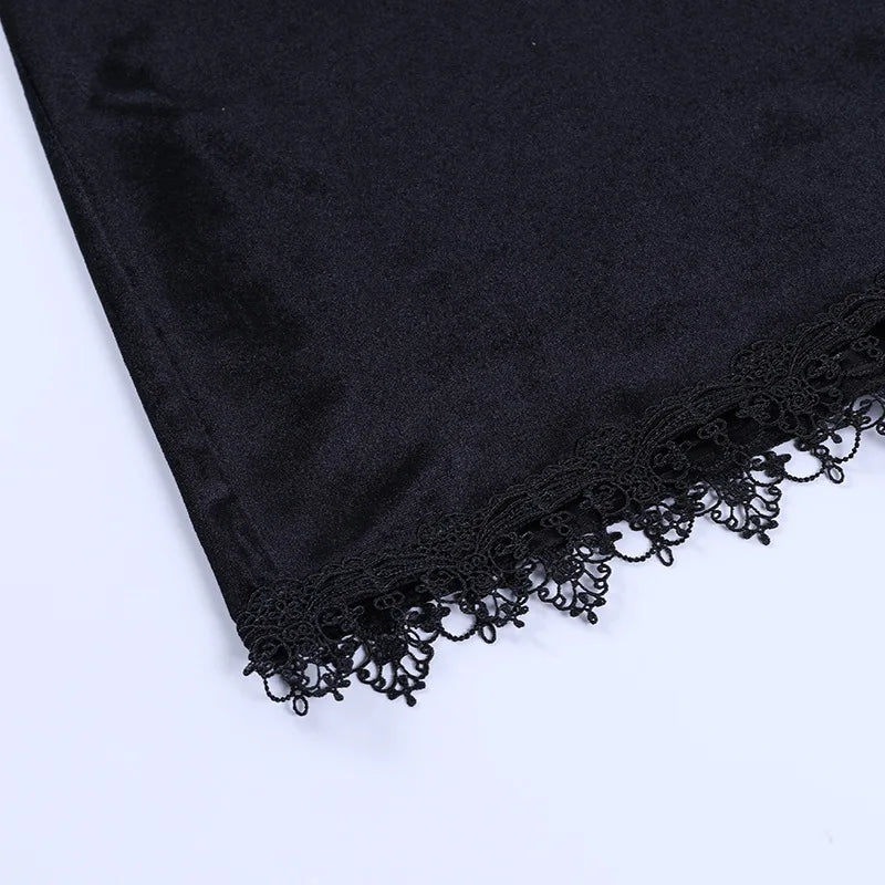 Dark Cross Black Mini Dress