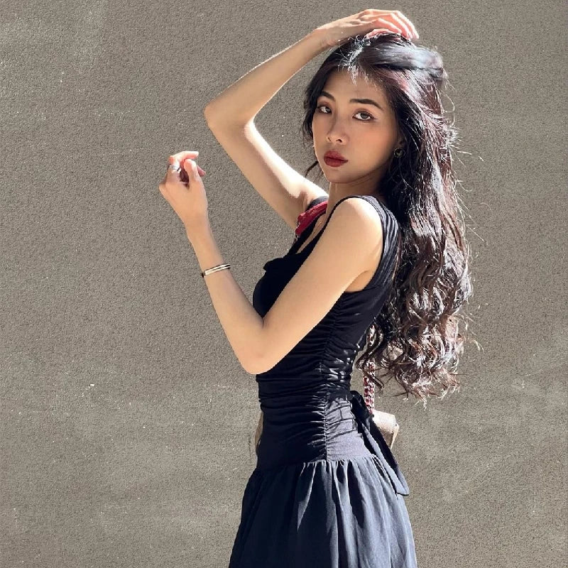 Robes longues sexy pour femmes, moulantes et froncées