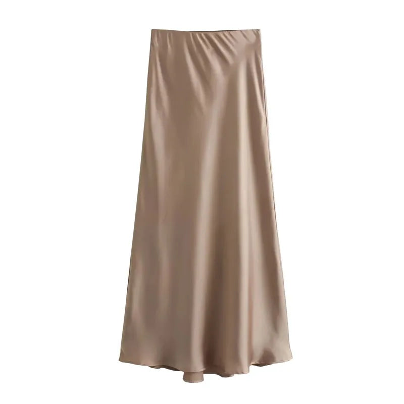 Women High Waist Long Skirts