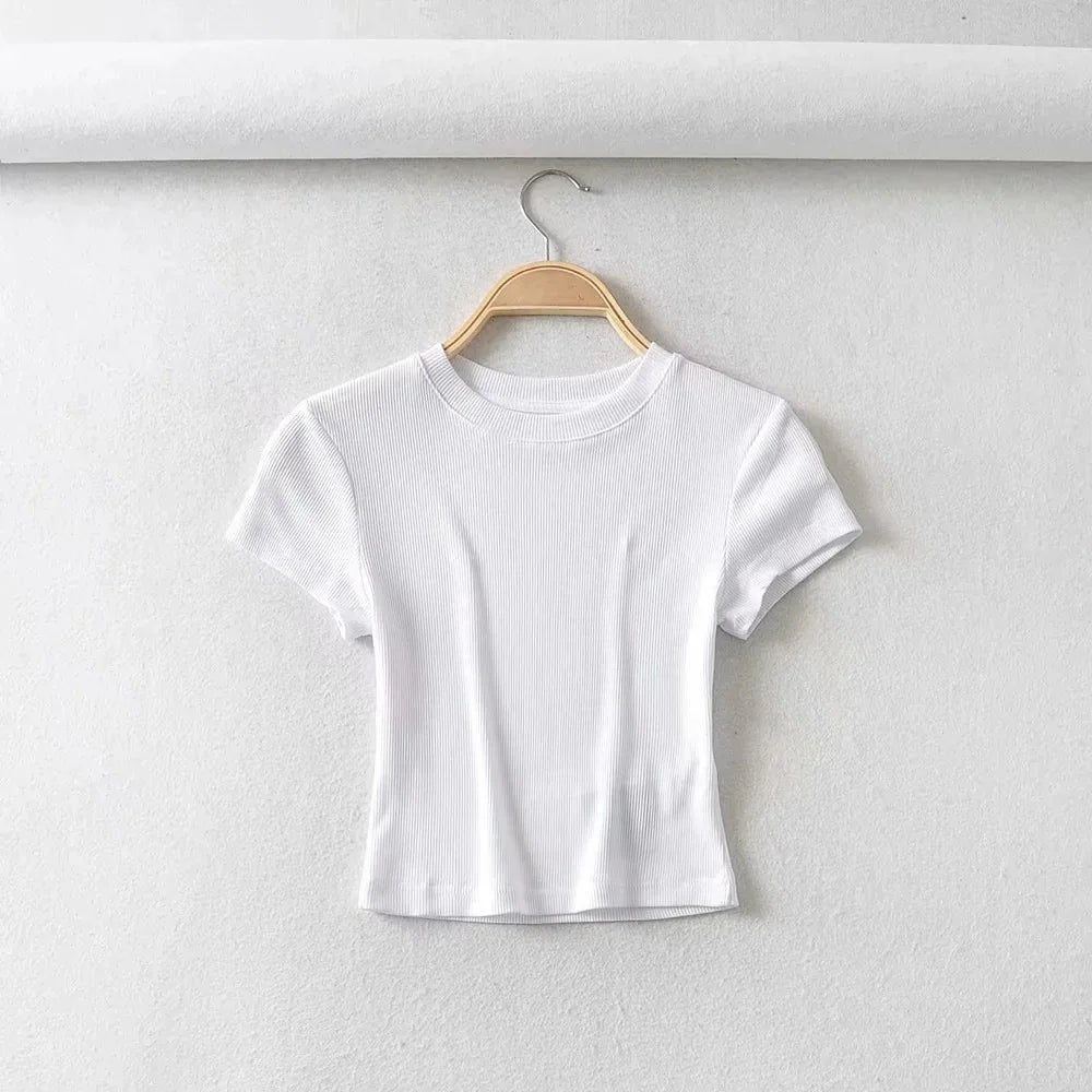 Women O-neck Short-sleeve T-shirt