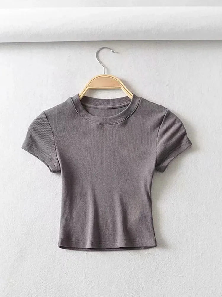 Women O-neck Short-sleeve T-shirt