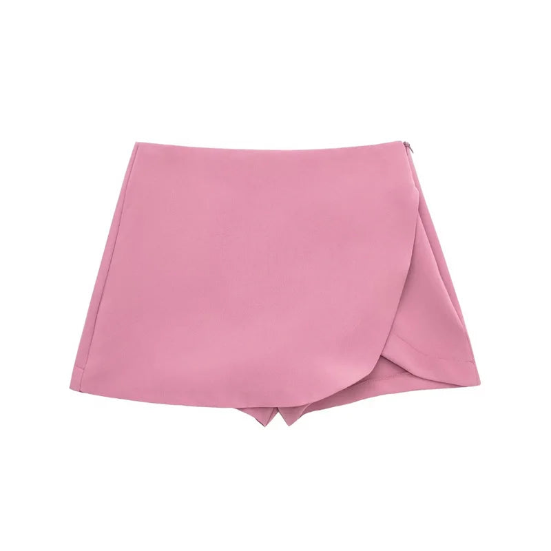 Mini Skirt Shorts Woman Fashion High Waist