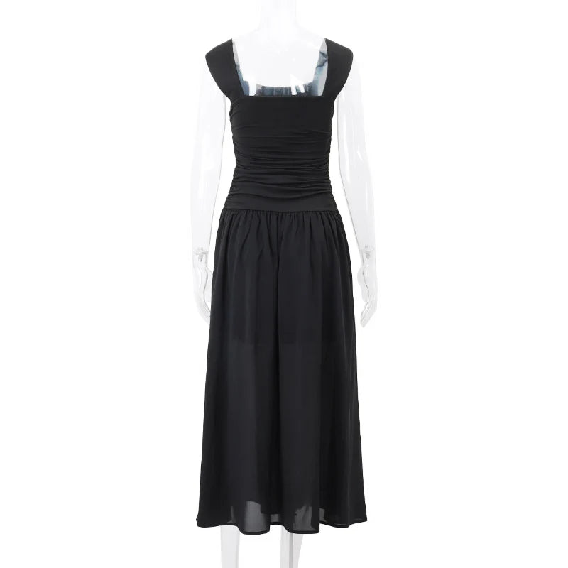 Robes longues sexy pour femmes, moulantes et froncées