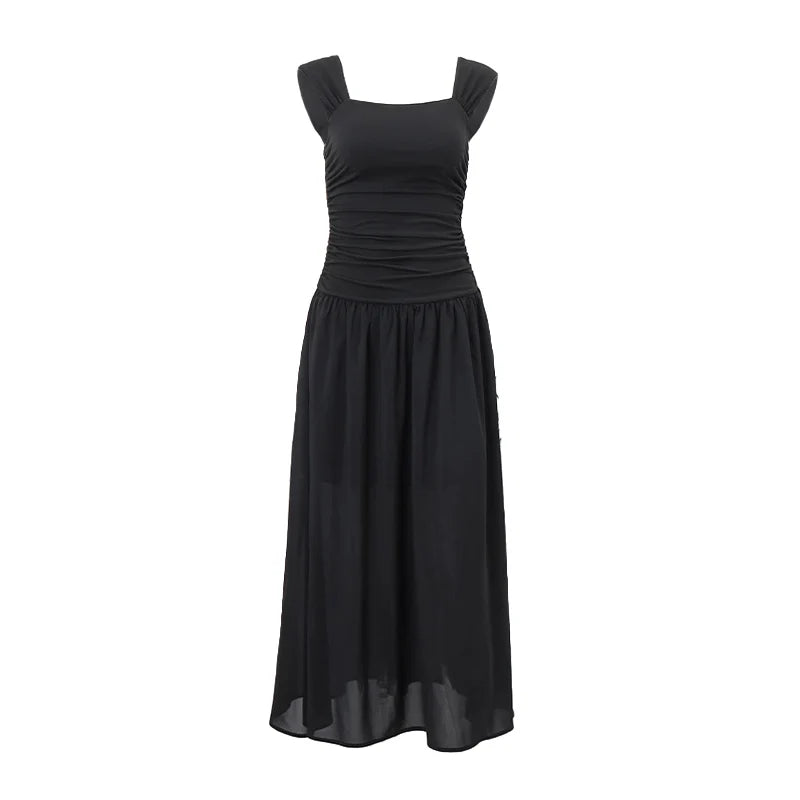 Robes longues sexy pour femmes, moulantes et froncées