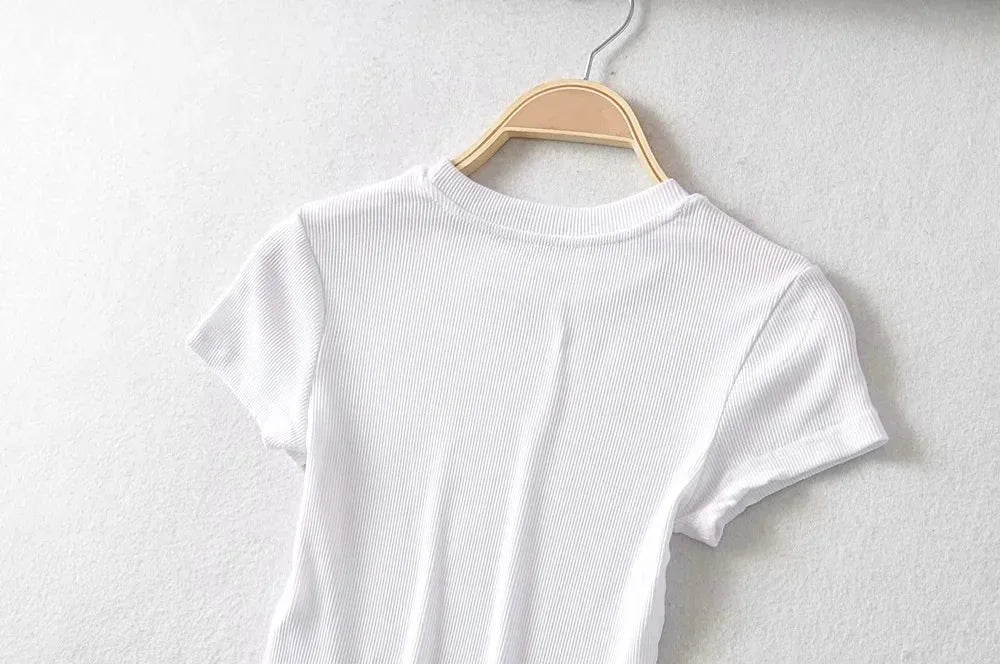 Women O-neck Short-sleeve T-shirt