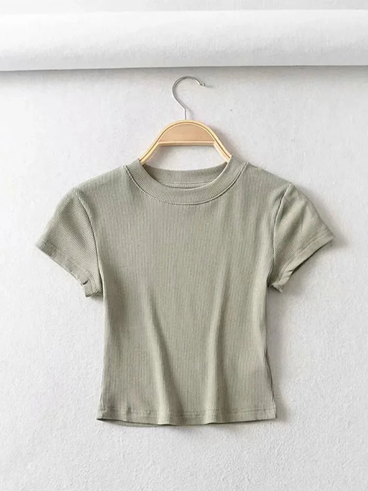 Women O-neck Short-sleeve T-shirt