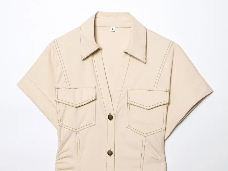 Robe élégante et slim de printemps