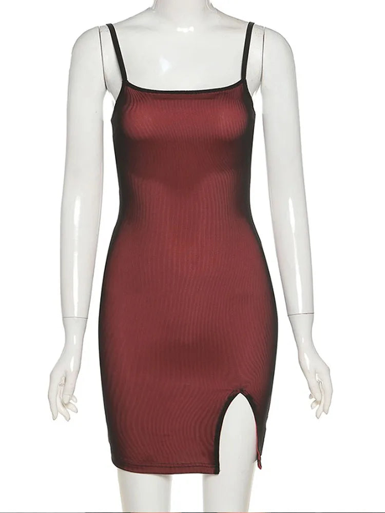 Mesh Double Layer Sexy Skinny Dress