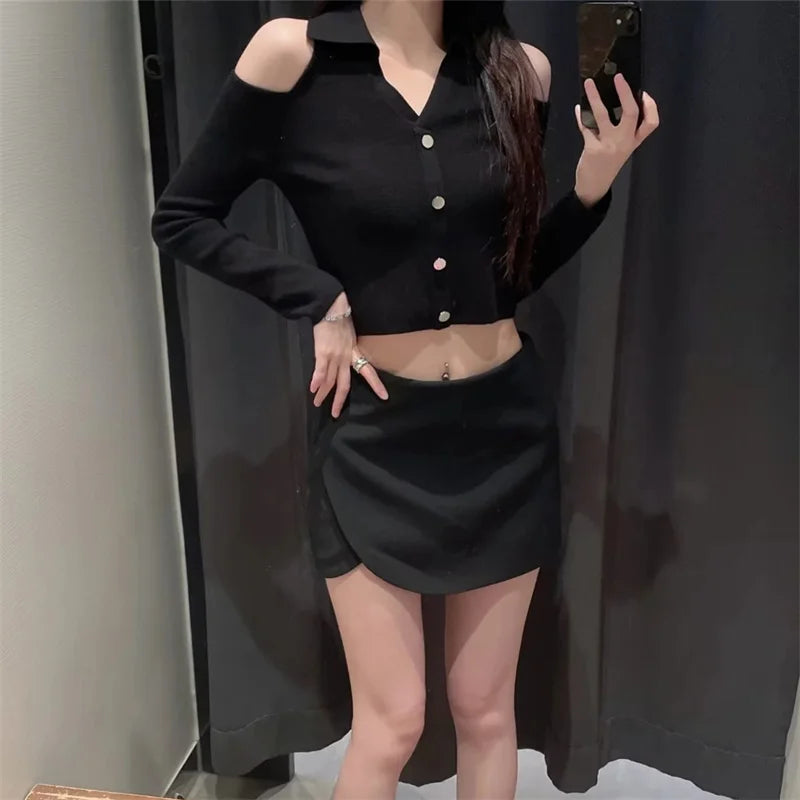 Mini Skirt Shorts Woman Fashion High Waist