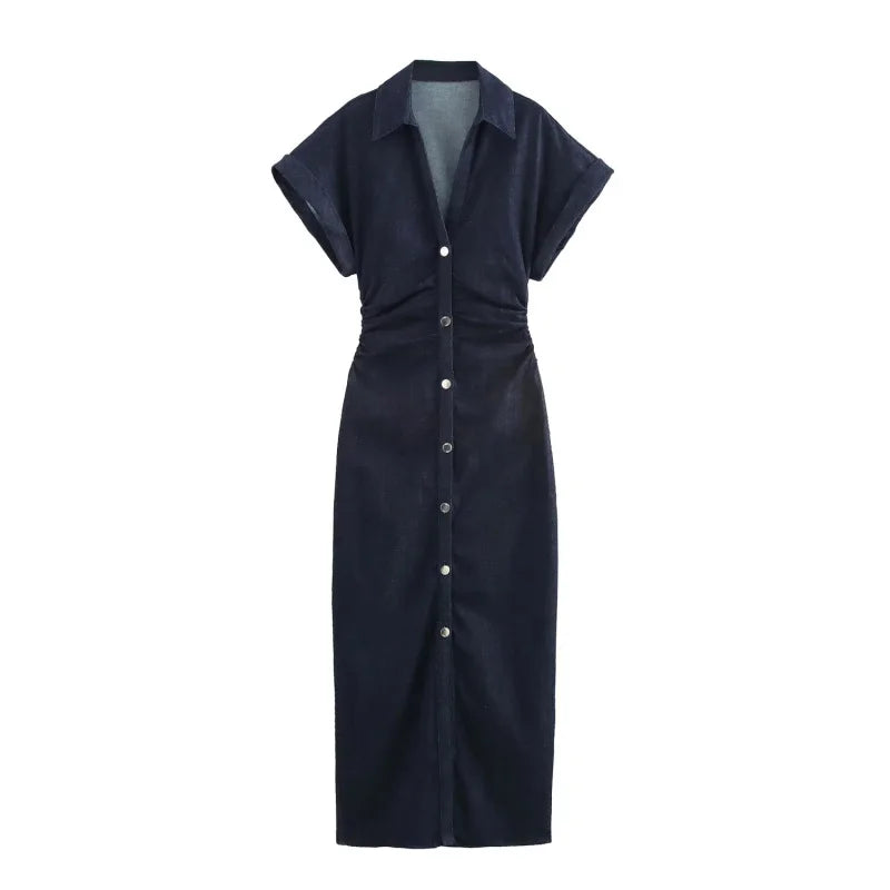 Robe élégante et slim de printemps