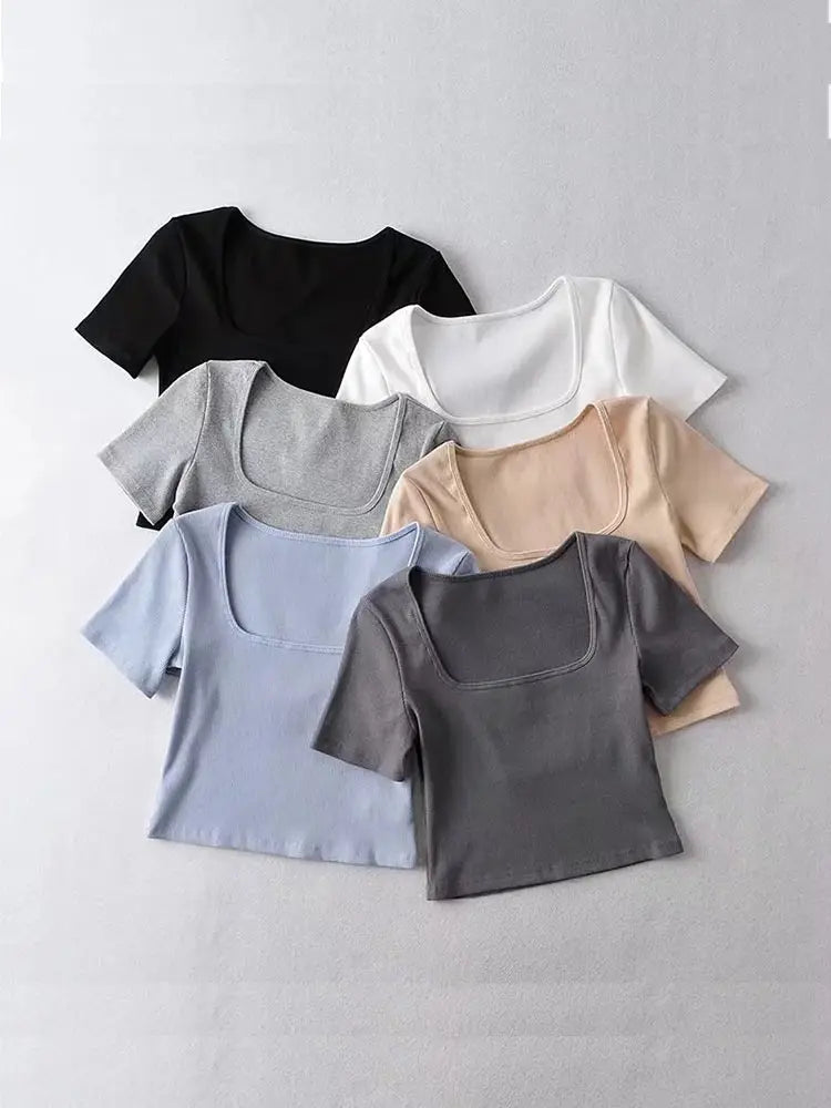 Short Sleeve Crop Top