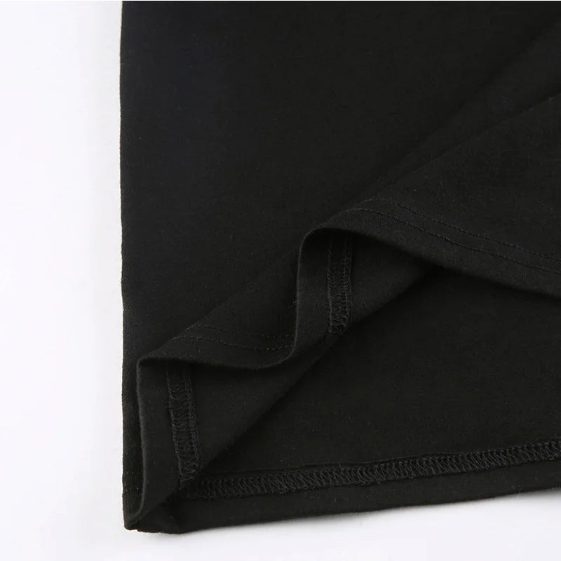 Crop Top Black Backless
