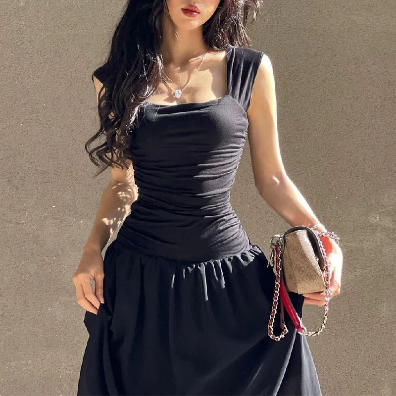 Robes longues sexy pour femmes, moulantes et froncées