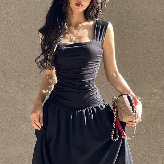 Robes longues sexy pour femmes, moulantes et froncées