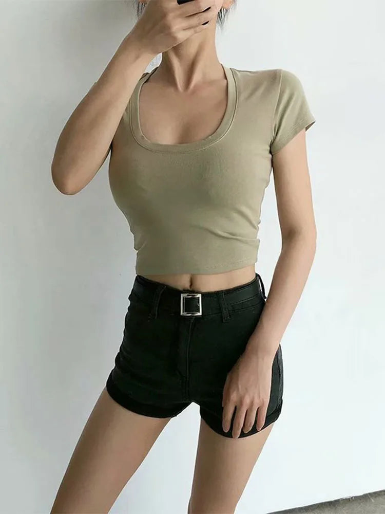 U-Neck Crop Top