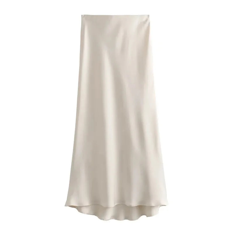 Women High Waist Long Skirts