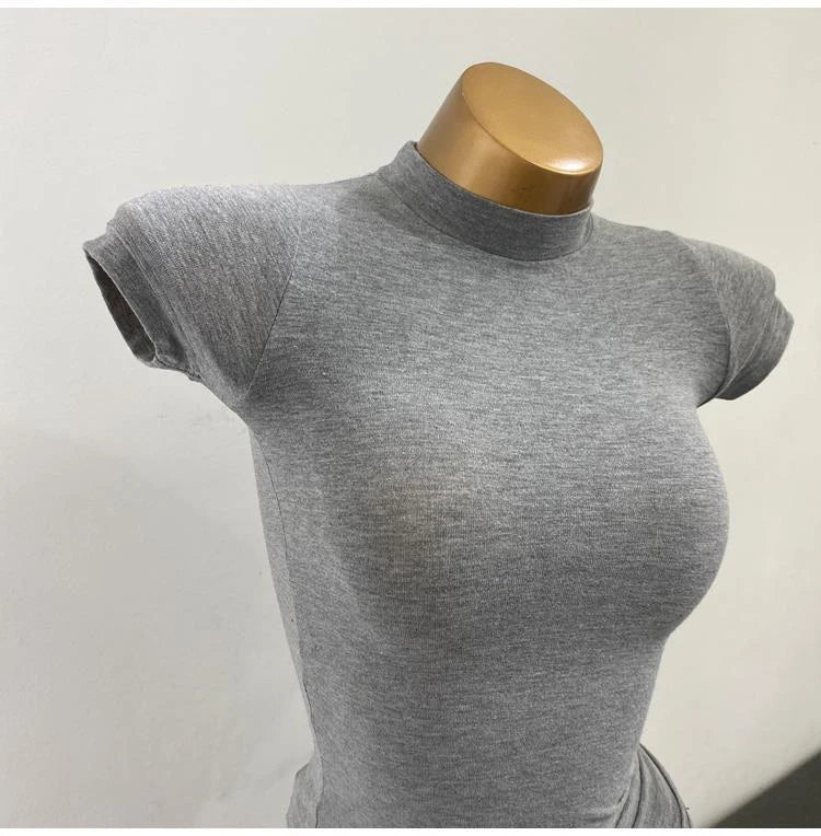 Half-high Collar T-shirt