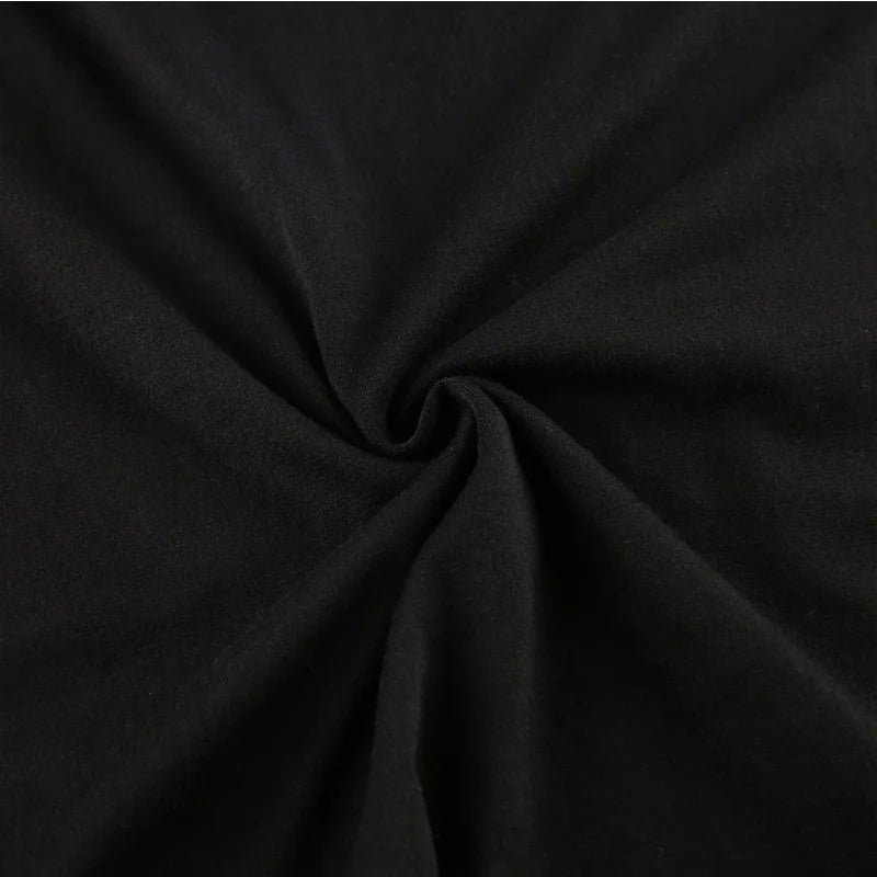 Crop Top Black Backless