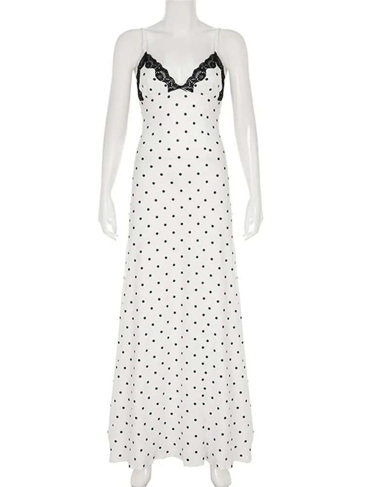 Robe longue dos nu taille haute pour femme