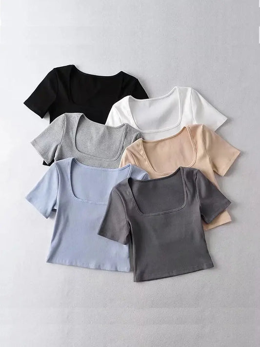 Short Sleeve Crop Top