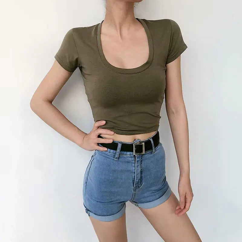 U-Neck Crop Top